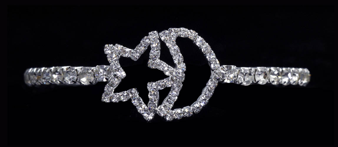 #15639 - Star and Moon Coil Bracelet