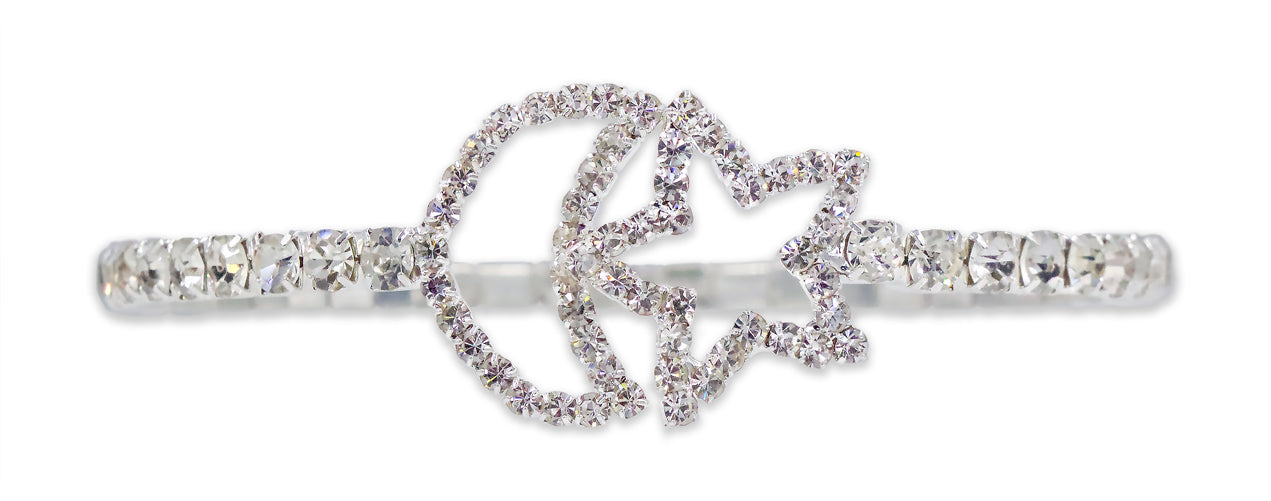 #15639 - Star and Moon Coil Bracelet