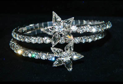 #15640 - Solid Star Double Coil Bracelet