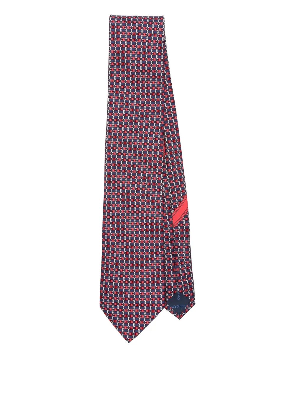 Ferragamo Men Geometric-Pattern Aida Silk Tie