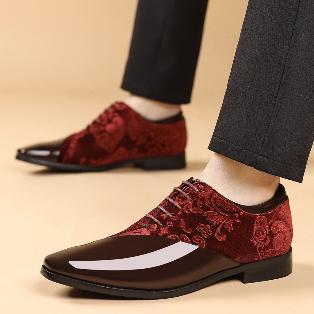 Men's Pointed-Toe Shiny Business Dress Shoes