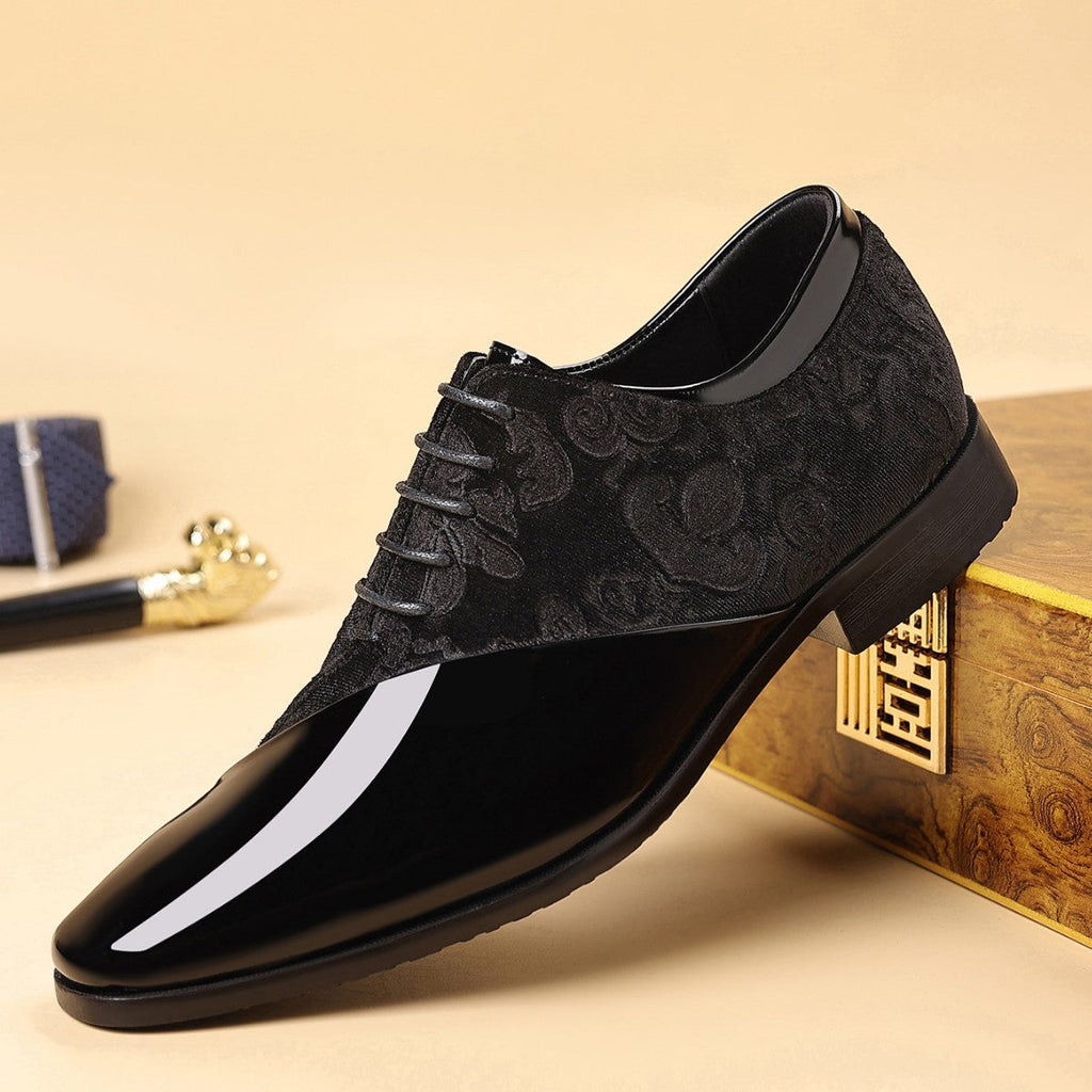 Men's Pointed-Toe Shiny Business Dress Shoes