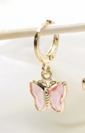 Butterfly French Hook Earrings (K287)