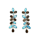 Multi Colour Stones Earring in .925 Sterling Silver KST - 57924