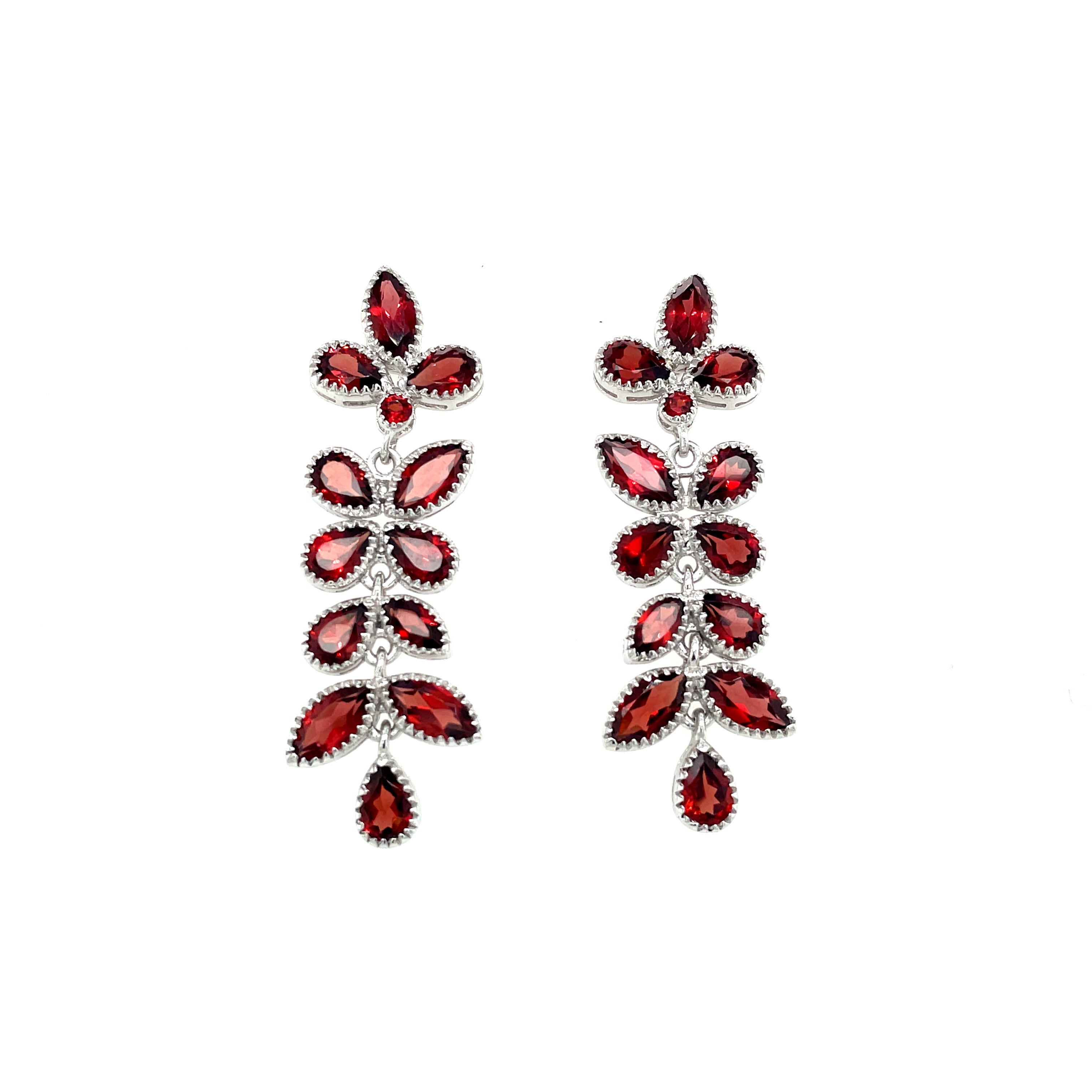 Multi Colour Stones Earring in .925 Sterling Silver KST - 57924