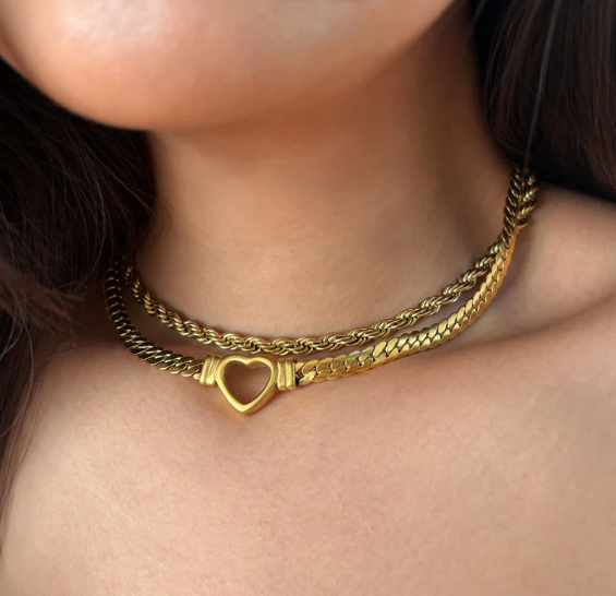 Signature Heart Chain Necklace