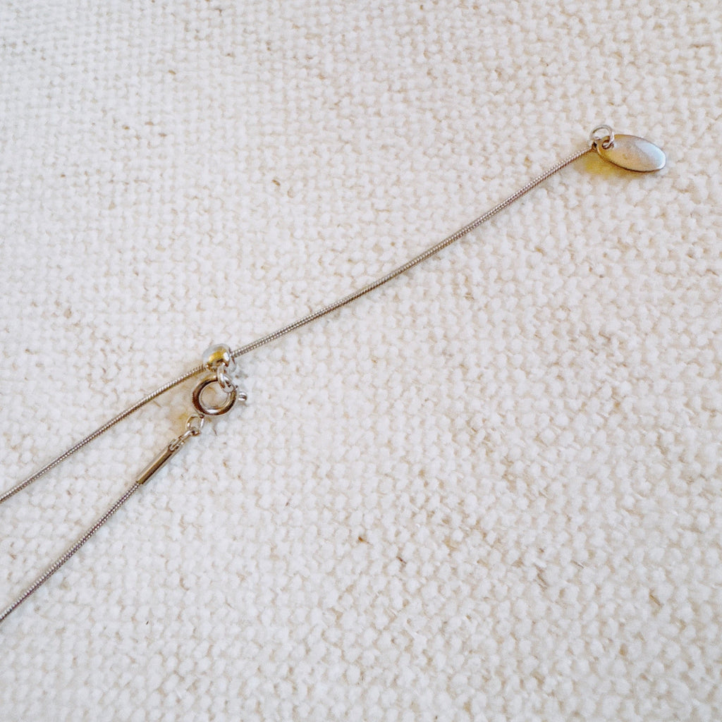 Two-Tone Petite Heart Pendant Necklace
