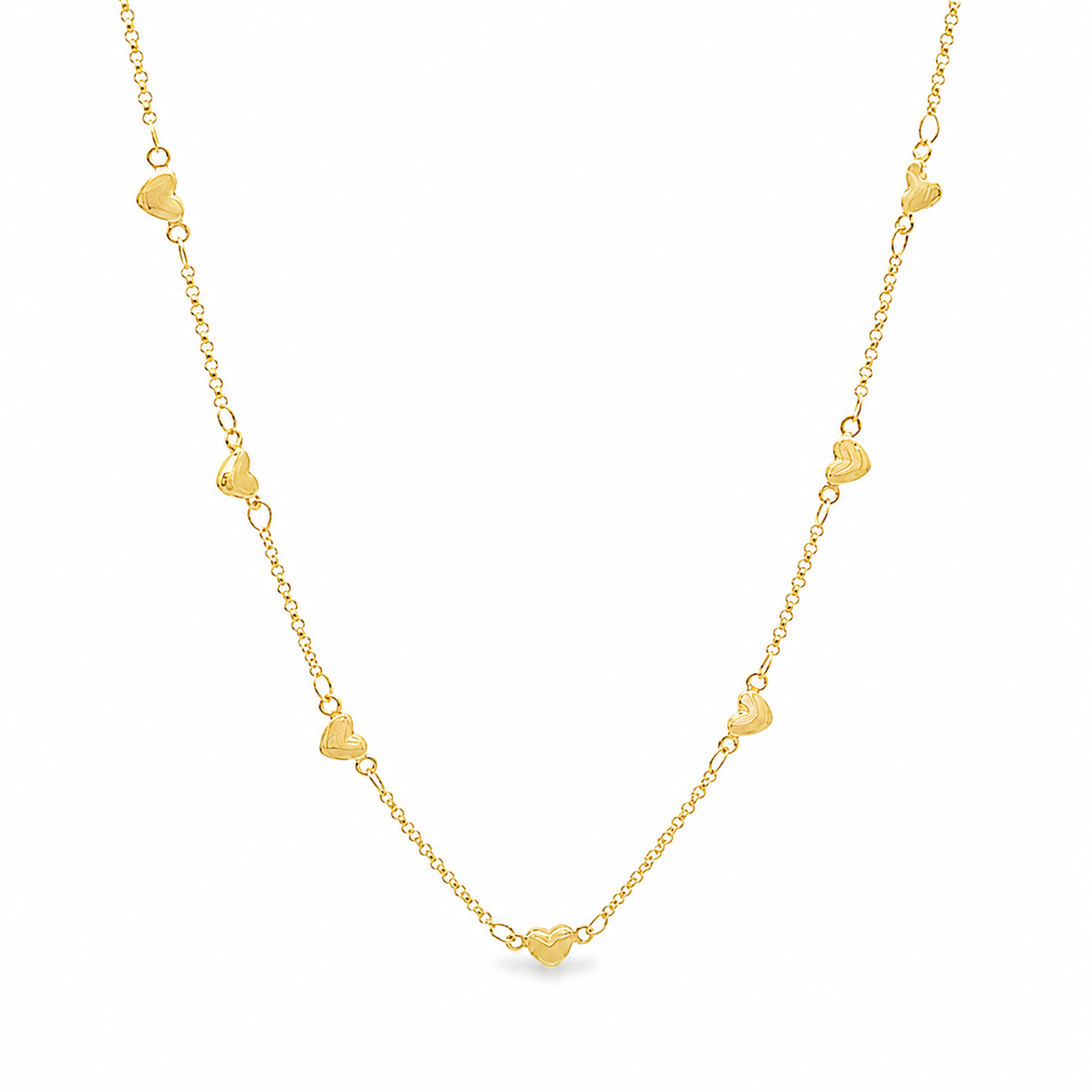 Multi Heart Station Bracelet – Dainty Heart Bracelet (F188B/I289B)