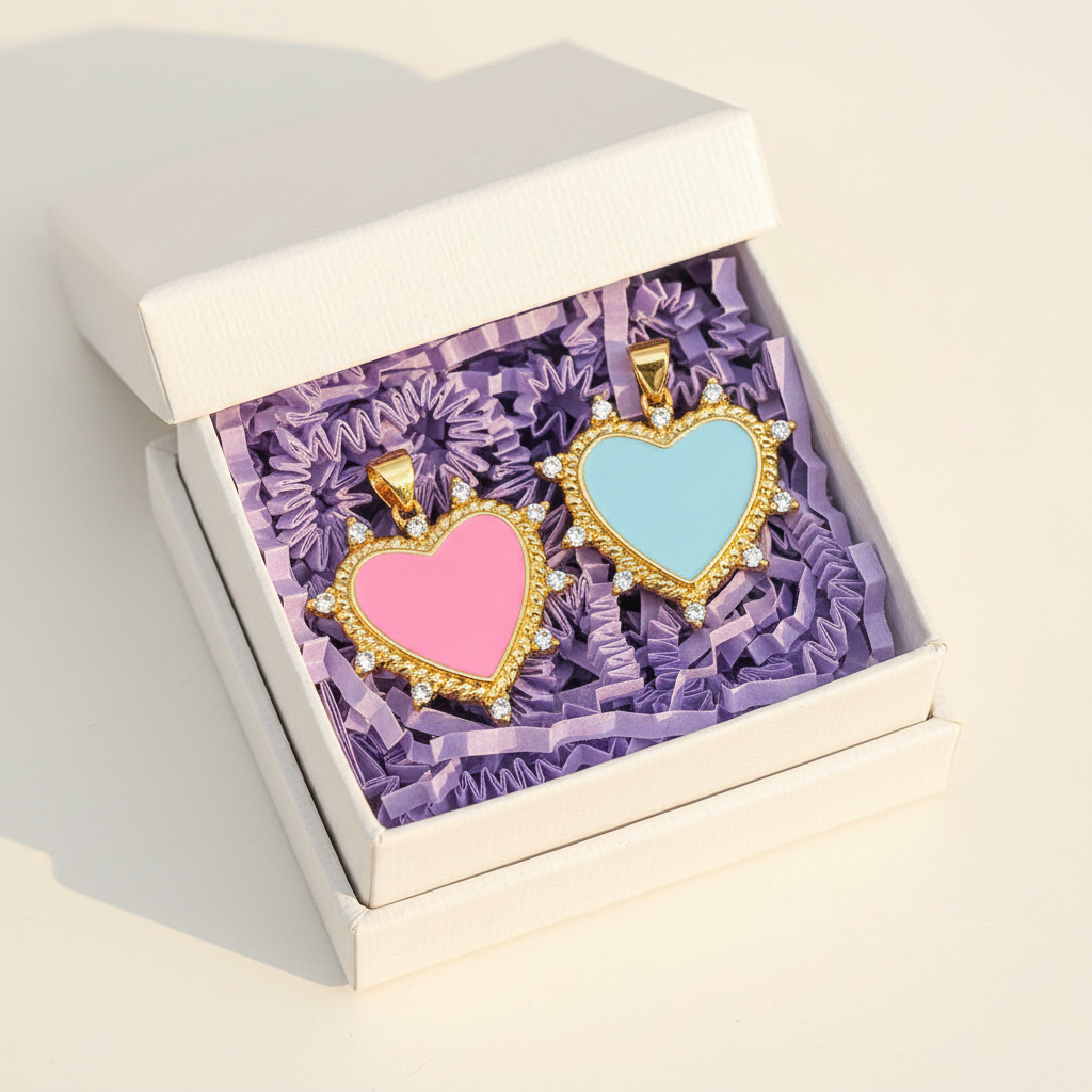 CZ Spike Heart - Gift Box