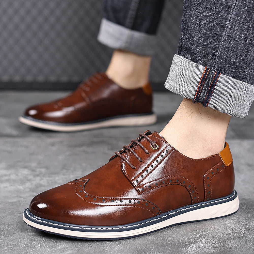 Classic Men's Lace-Up Oxford Dress Shoes