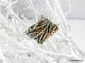 Real Leaf Ring, Handmade Nature Jewelry, Organic Botanical Band, Gift for Beauty & Love, 14K Gold Plated Brass