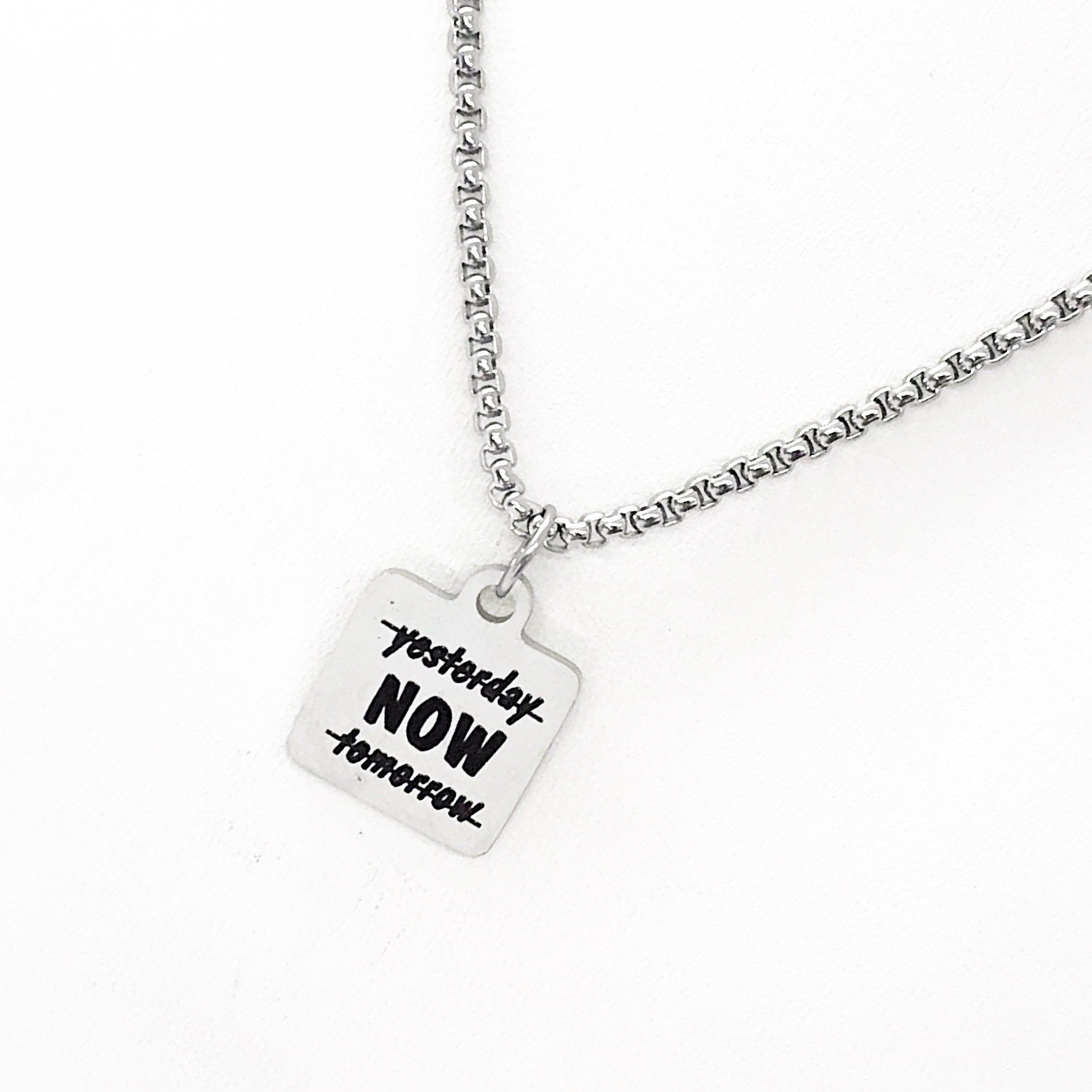 Motivational Gift, Now Necklace, Not Yesterday, Not Tomorrow, Affirmation Jewelry, Encouragement Gift, Encouraging Him, Encouraging Her