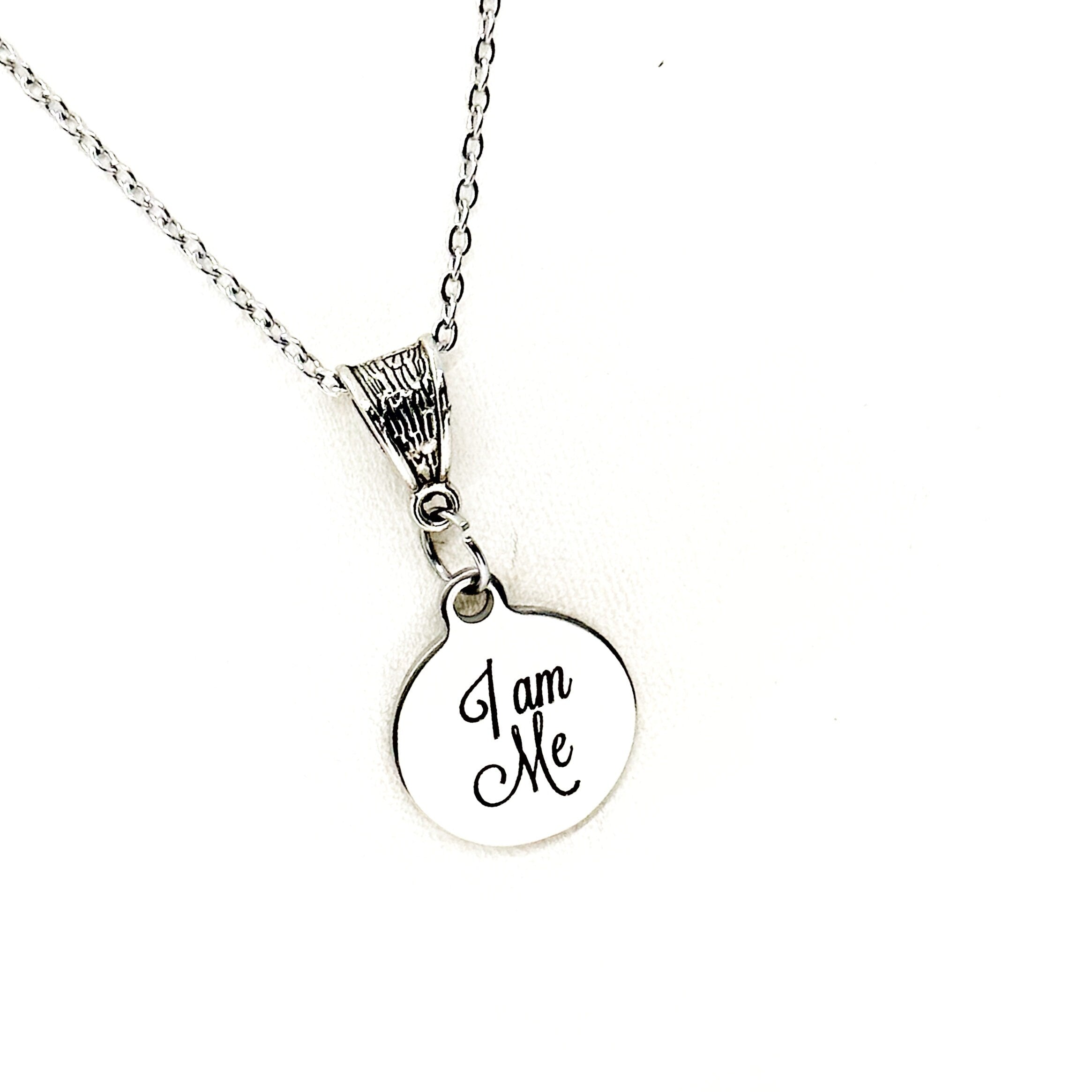 I Am Me Necklace, Gift For Her, Daughter Gift, Wife Gift, Love Yourself, Granddaughter Gift, Affirmation Jewelry, Positivity, Confidence