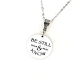 Faith Gift, Be Still And Know Necklace, Psalm 46 10, Daughter Gift, Wife Gift, Christian Jewelry, Scripture Jewelry, Bible Verse Jewelry