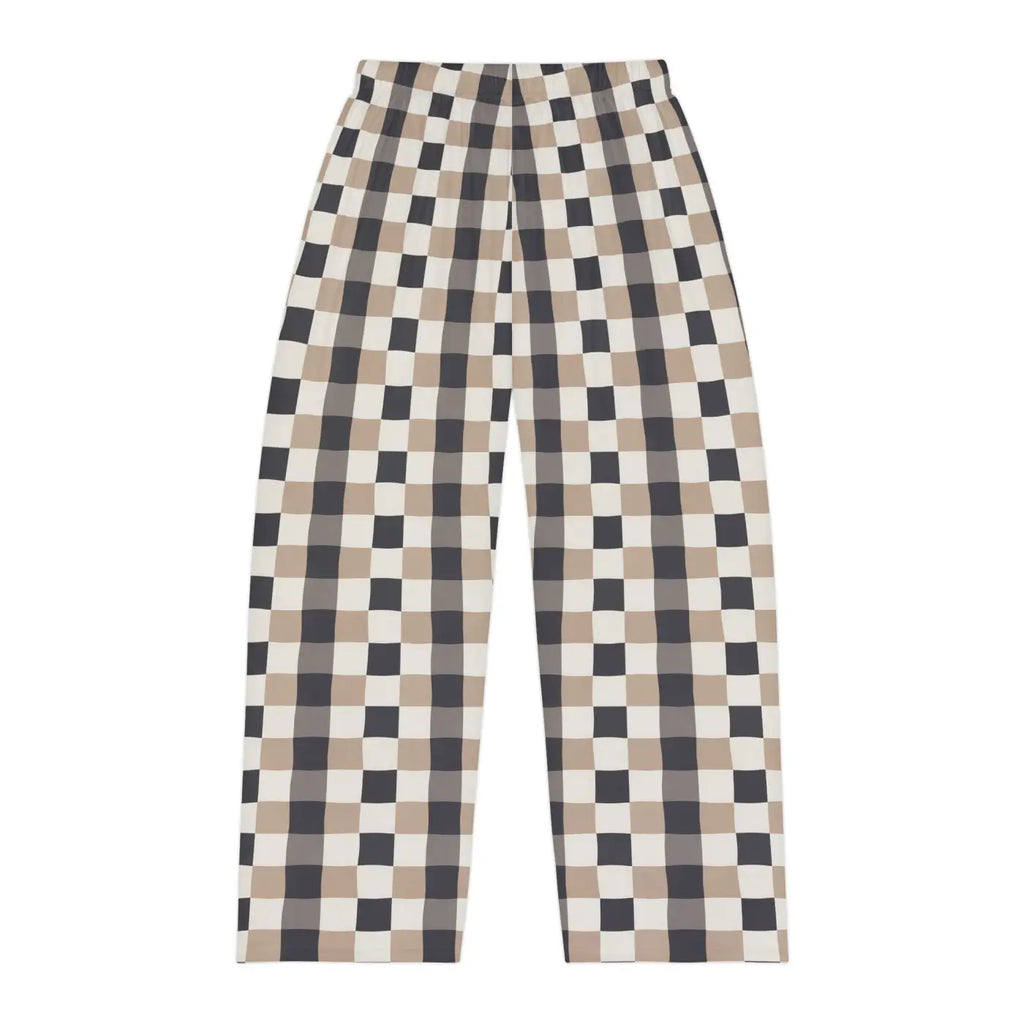 Plaid Lounge Pants – Soft Cotton Pajama Trousers - Dipaliz
