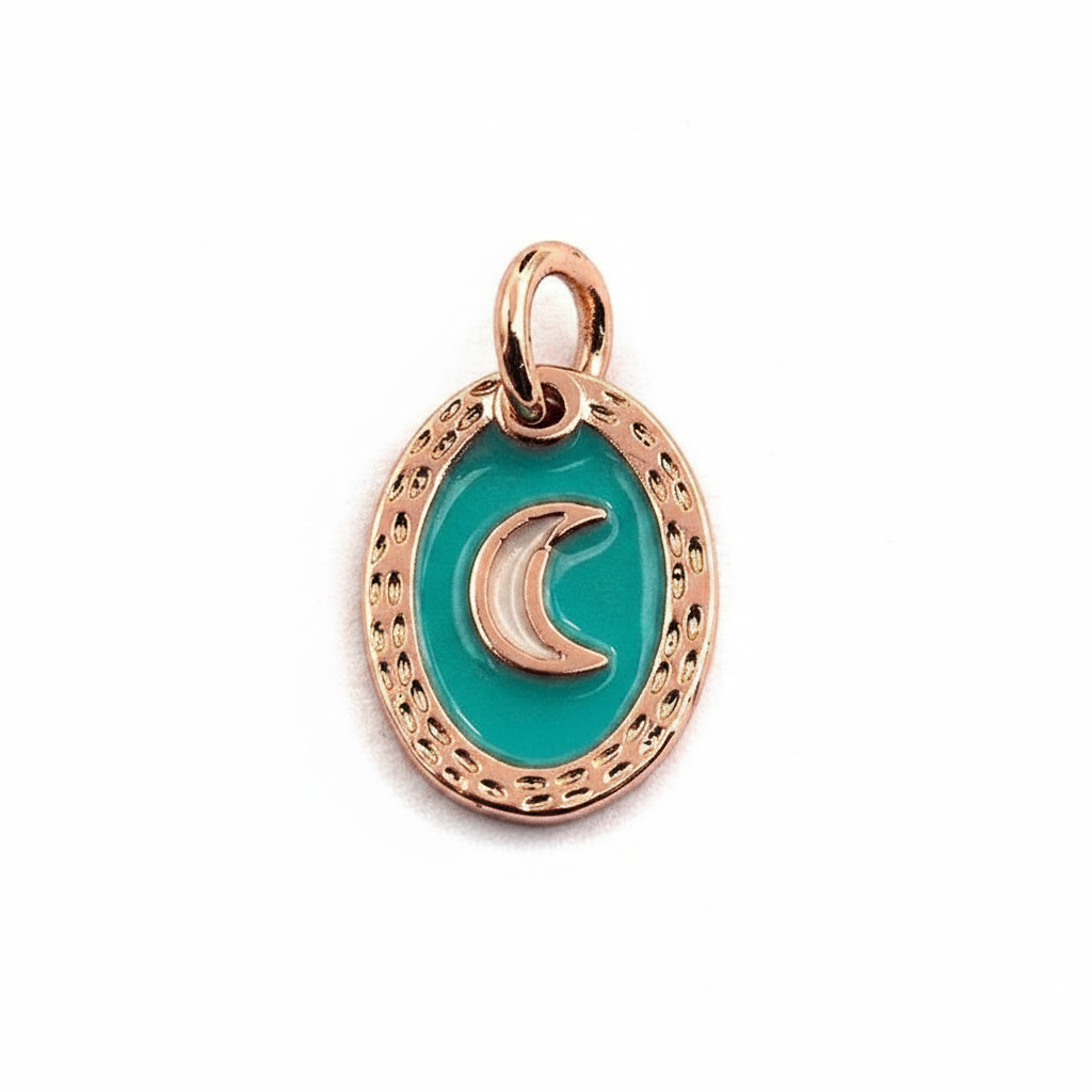 Moon Charm - Rose Gold