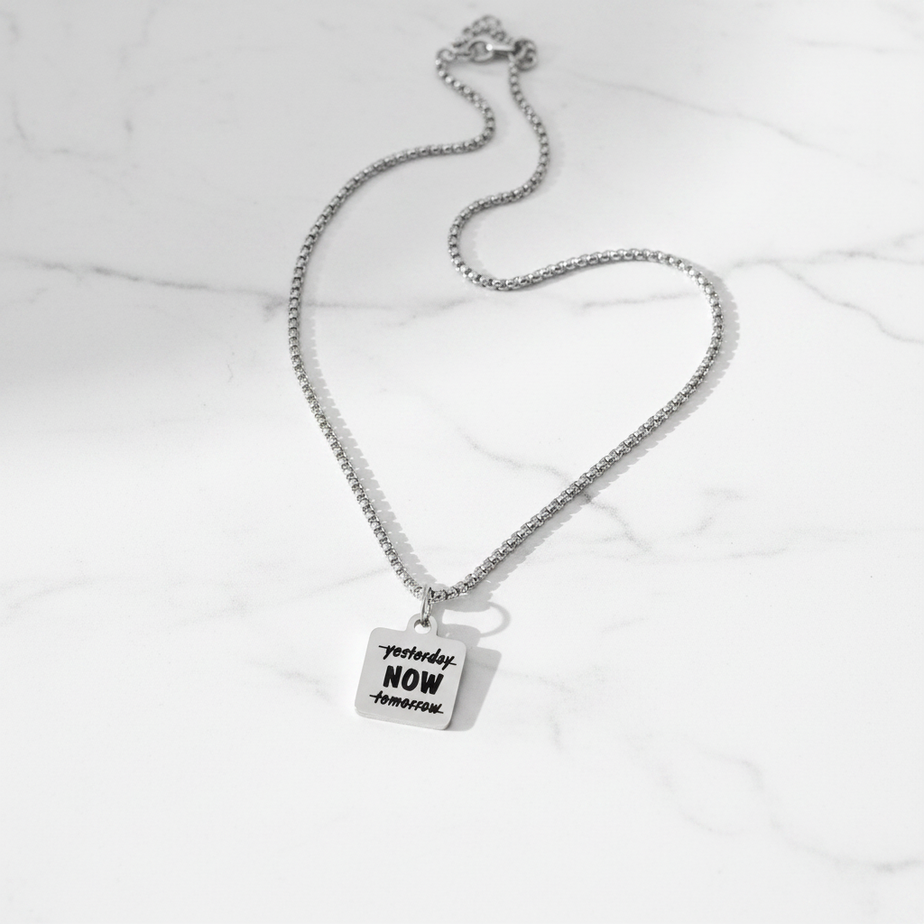 NOW Necklace - Flat Lay