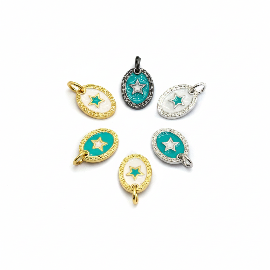 Oval Star Charm - All Six