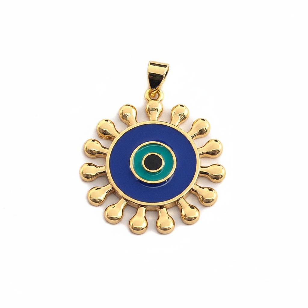 Sunflower Evil Eye - Blue